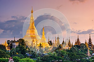 Yangon Myanmar at Shwedagon Pagoda