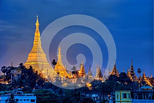 Yangon by night photo