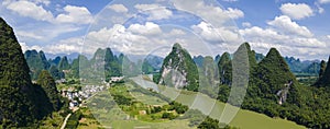 Yangshuo Landscaps of Guiling,UAV aerial photography