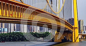 Yangsigang Yangtze River Bridge view from Hanyang District, Wuhan