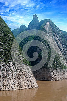 Yangtze river near three Gorges Dam in China