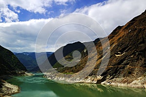 Yangtze River upstream scenery photo