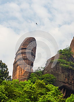 Yangyuanshi of danxia mountain