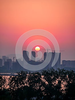 Yangze river in Nanjing city