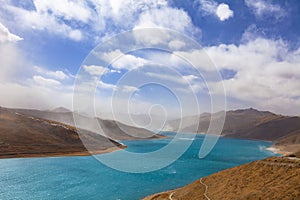 Yangzhuoyongcuo Lake in Xizang, China photo