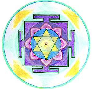 Yantra of Krishna, high consciousness and love.