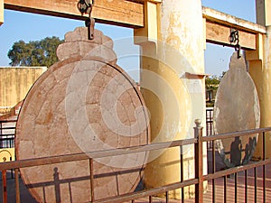 Yantra Raj - an Astronomical Instrument at Ancient Observatory, Jantar Mantar, Jaipur, Rajasthan, India