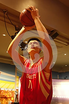 Yao Ming Wax Figure