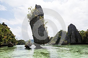 Yapap rock formation, Misool region, Raja Ampat South, Papua, Indonesia