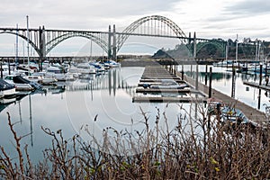 Yaquina Bay Bridge in Oregon photo
