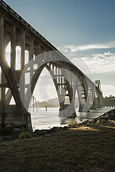 Yaquina Bay Bridge in Newport, Oregon