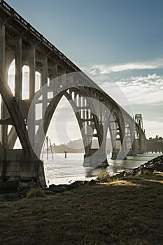 Yaquina Bay Bridge in Newport, Oregon photo