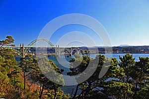 Yaquina Bay Bridge in the Winter Sun Newport, Oregon