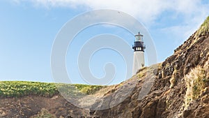 Yaquina Head Lighthouse at Pacific coast, Oregon