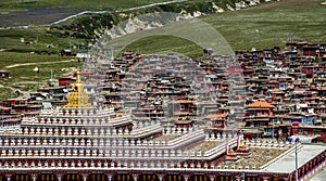 Yarchen Gar Monastery in Garze Tibetan