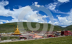 Yarchen Gar Monastery in Garze Tibetan