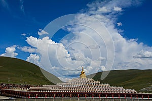 Yarchen Gar Monastery in Garze Tibetan