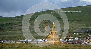 Yarchen Gar Monastery in Garze Tibetan