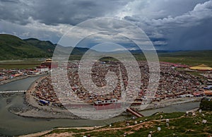 Yarchen Gar Monastery in Garze Tibetan