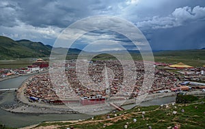 Yarchen Gar Monastery in Garze Tibetan