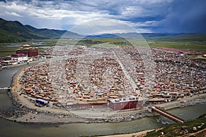 Yarchen Gar Monastery in Sichuan, China