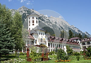 Yard of Caraiman orthodox monastery