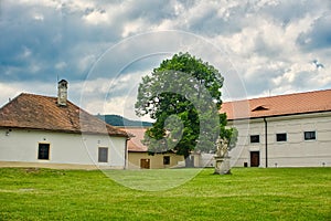 Yard in Cerveny kamen castle