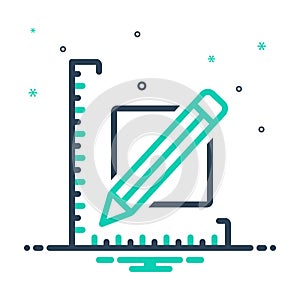 Mix icon for Yard, yardage and scale