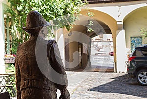 Yard of the Mining Museum in Banska Stiavnica, Slovakia