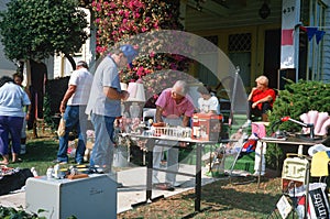 A yard sale