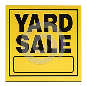 Yard Sale Sign