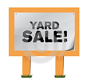 Yard sale sign illustration design