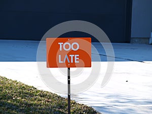 Yard Sign At A New House