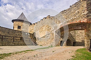 The yard of Stara Lubovna castle