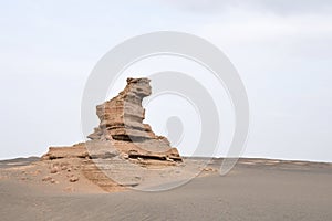 Yardang landform in Dunhuang