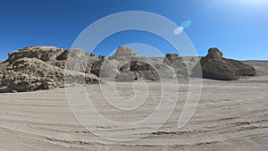 Yardang landform landscape