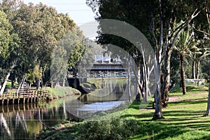 Yarkon River and Park in Tel Aviv