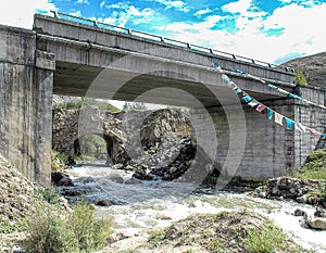 Yarlung Tsangpo river in Tibet, China