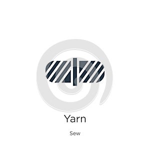 Yarn icon vector. Trendy flat yarn icon from sew collection isolated on white background. Vector illustration can be used for web