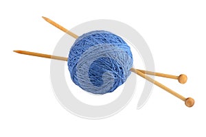 Yarn and knitting needles