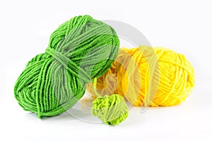 Yarn and needles for kniting
