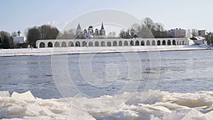 Yaroslav courtyard in Veliky Novgorod, Russia