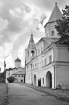 Yaroslav`s Courtyard of Veliky Novgorod