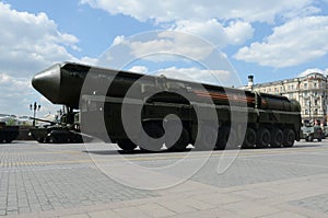 Yars or Topol-MR is a Russian MIRV-equipped, thermonuclear weapon intercontinental ballistic mi photo