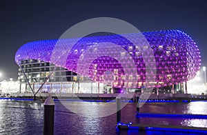 Yas hotel over looking Yas Marina photo