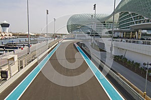 Yas Marina Formula 1 racetrack