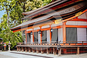 Yasaka-Jinja Shrine in Kyoto Japan