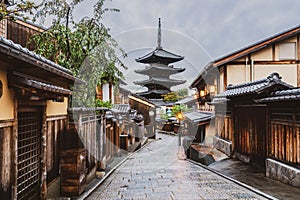 Yasaka Pagoda and Sannen Zaka Street, Kyoto, Japan