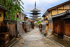 Yasaka Pagoda and Sannen Zaka Street, Kyoto, Japan