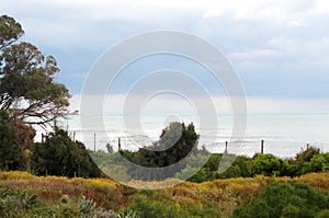 YASMIN/HAMMAMET, TUNISIA-MAY 03, 2019: view of the Mediterranean sea